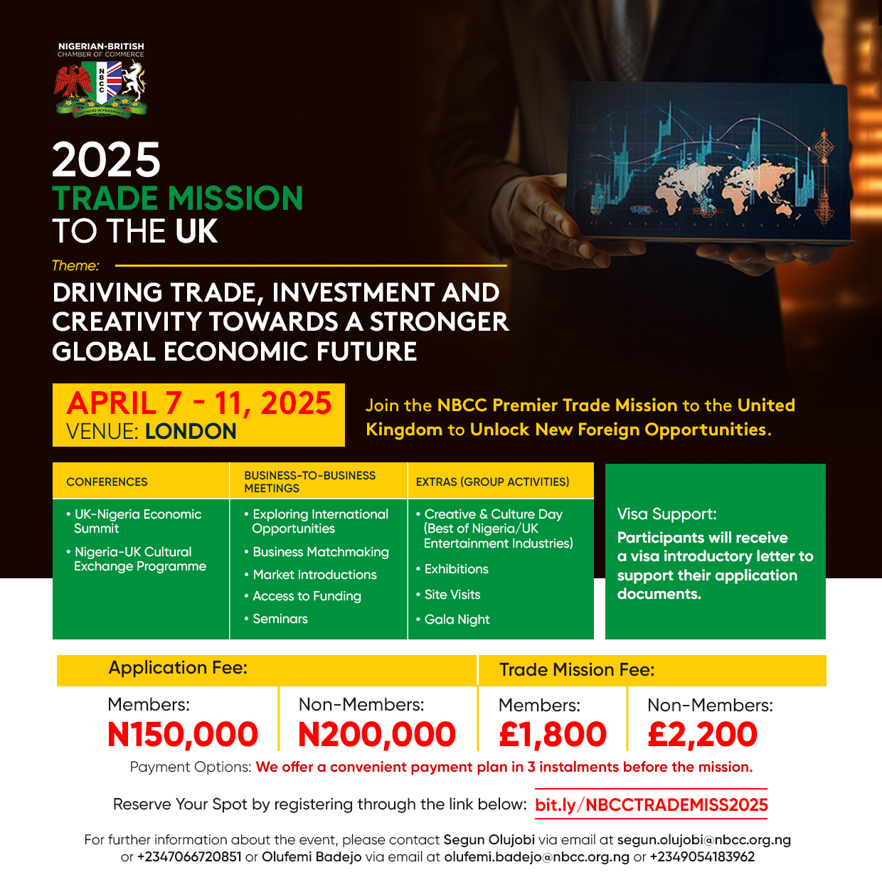 The Nigerian-British Chamber of Commerce - NBCC Opens Registration for UK Trade Mission 2025